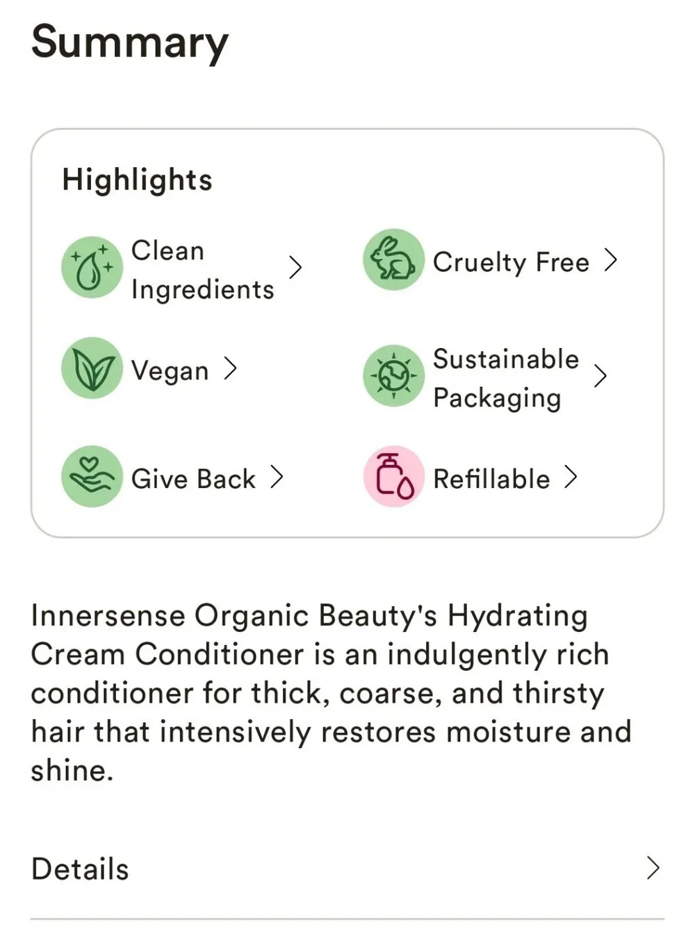 NWT INNERSENSE HYDRATING CREAM CONDITIONER
